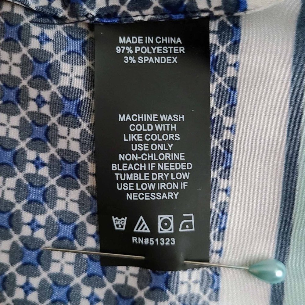 VINCE CAMUTO ~ NWOT ~ Downtown Oasis Geo Print Blouse 3X - Picture 7 of 9